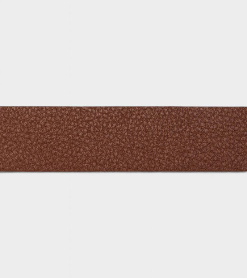 Daisy Vegan Bio-Based Bamboo Western belt in brown