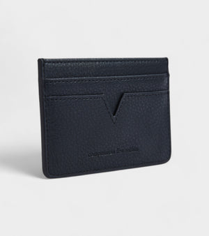 Elia Vegan Bio-Based Bamboo leather card holder in black