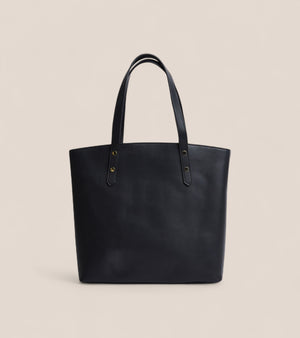 Honor Vegan Bio-Based Bamboo Leather Tote Bag in black