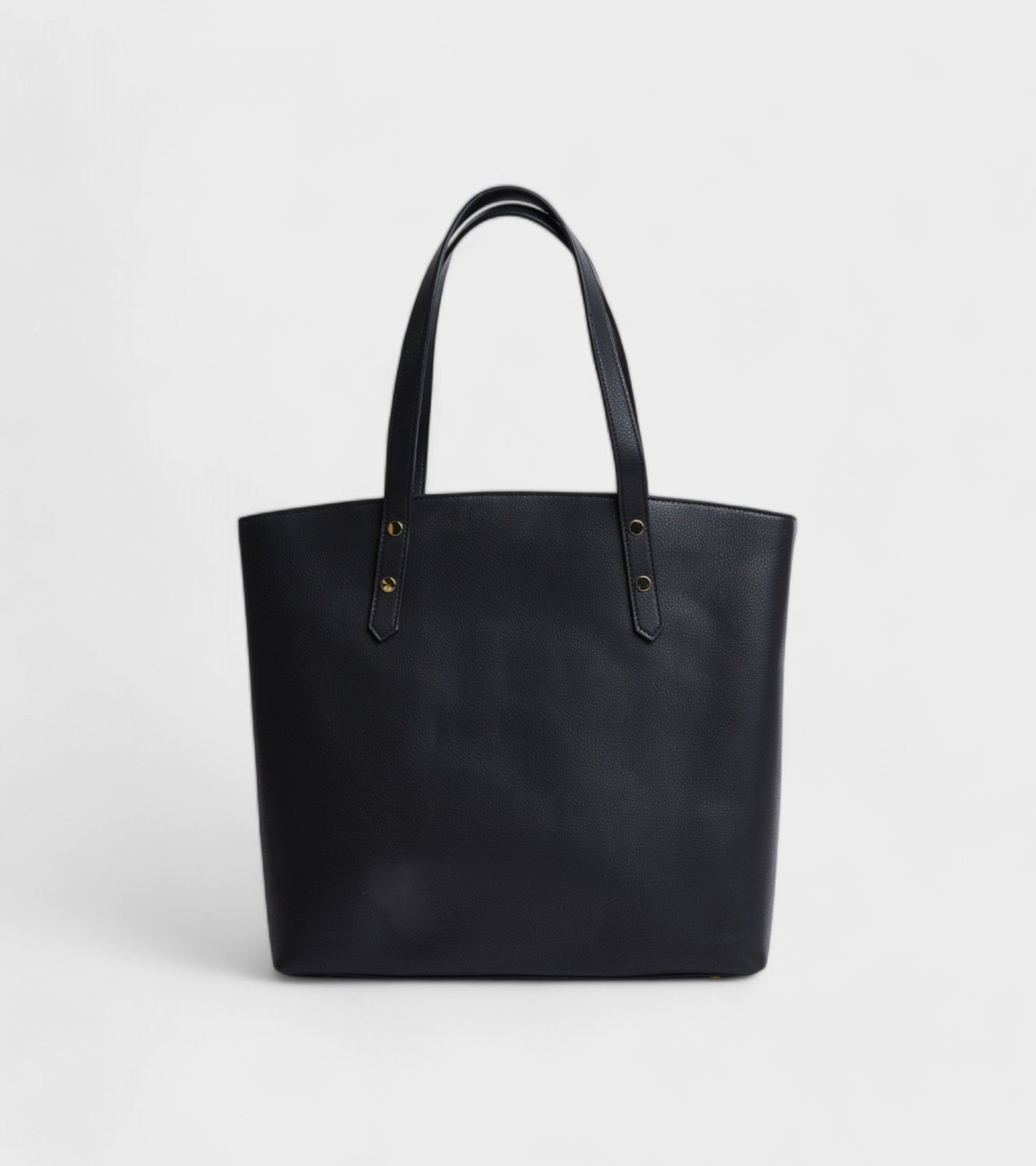 Honor Vegan Bio-Based Bamboo Leather Tote Bag in black