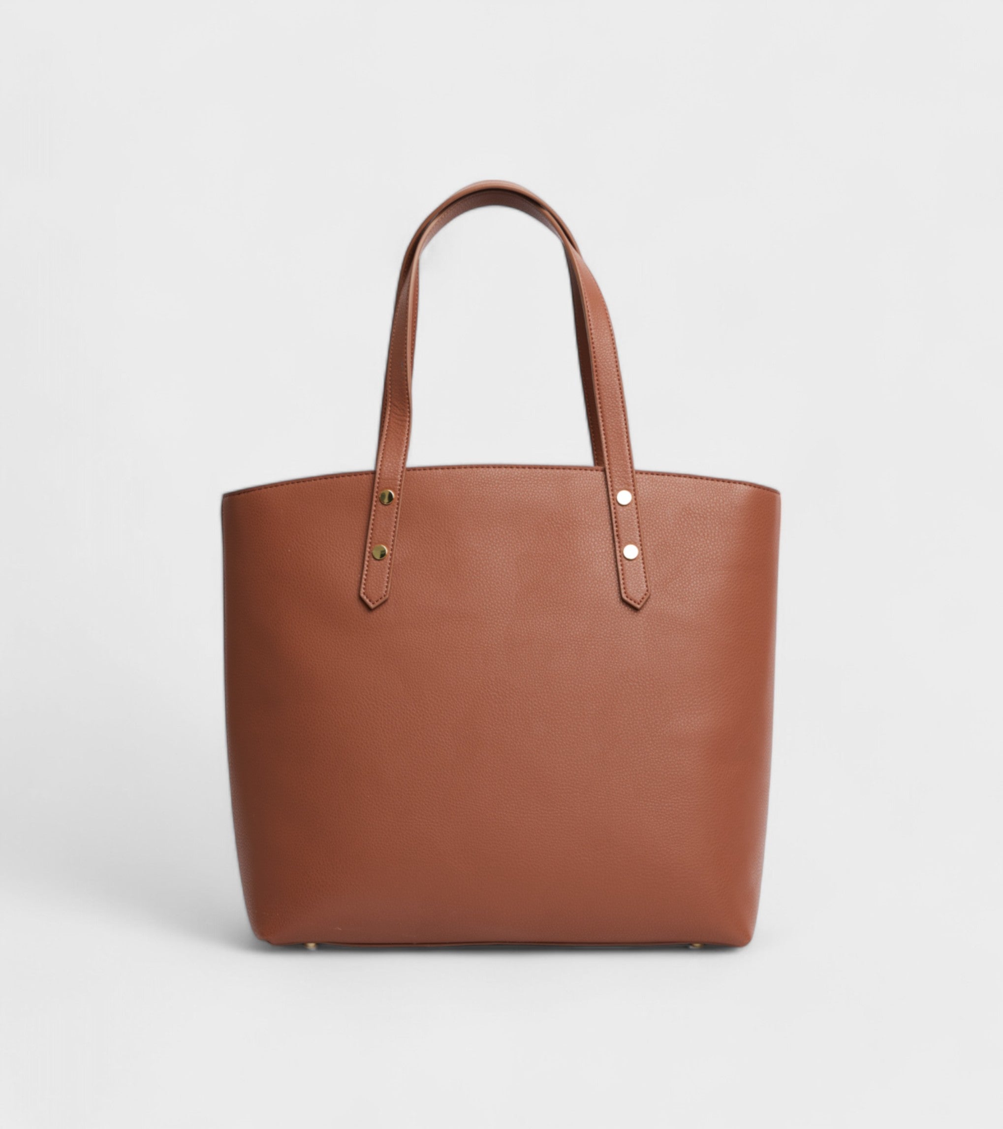 Honor Vegan Bio-Based Bamboo Leather Tote Bag in brown