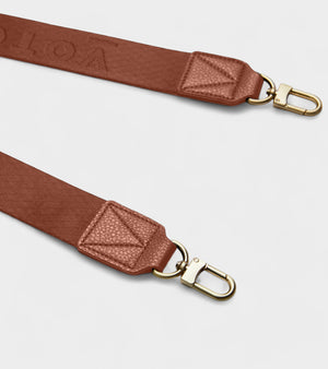 Votch Logo Bag Strap in brown