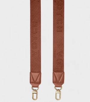 Votch Logo Bag Strap in brown