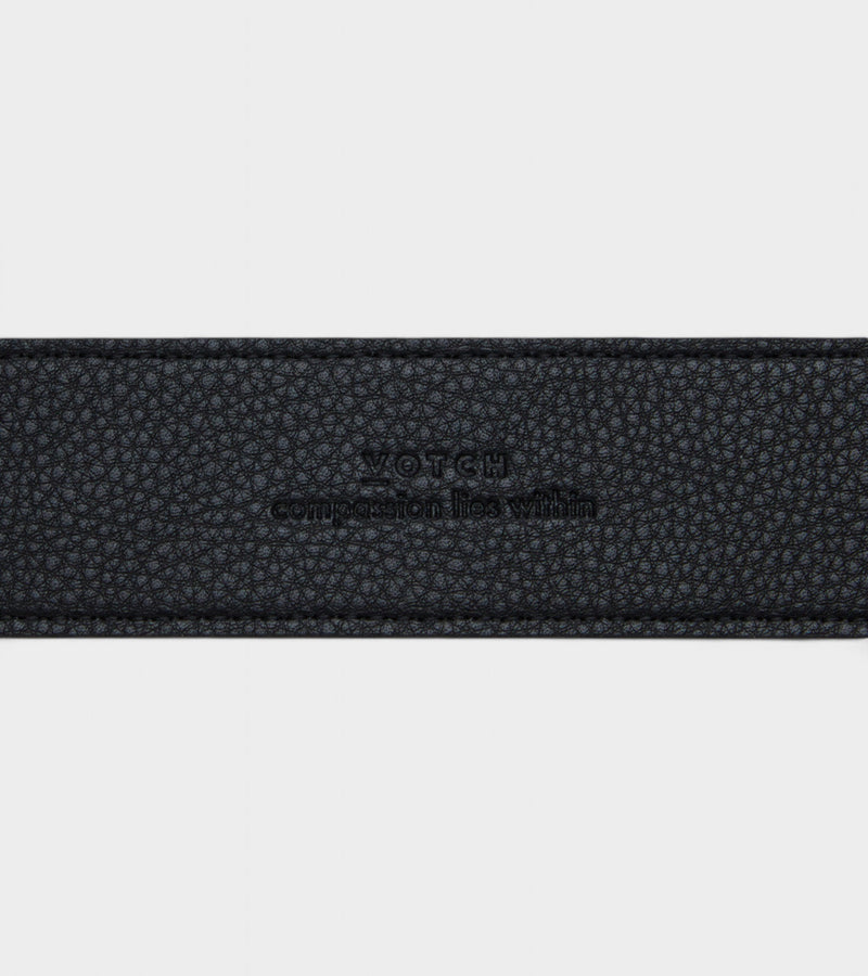 Marley Vegan Bio-Based Bamboo Classic belt in black