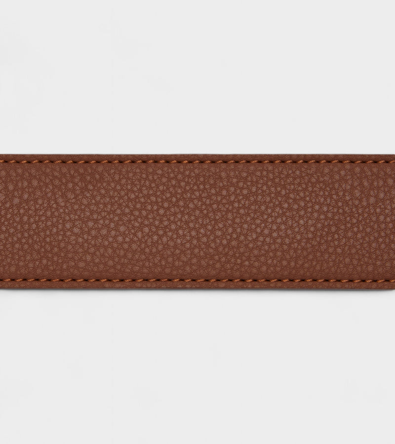 Marley Vegan Bio-Based Bamboo Classic belt in brown