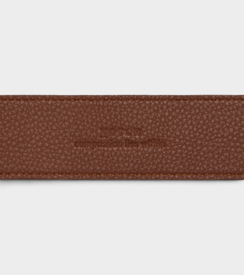 Marley Vegan Bio-Based Bamboo Classic belt in brown