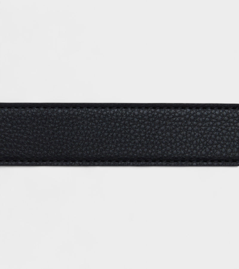 Milo Vegan Bio-Based Bamboo Contrast belt in black