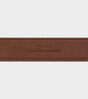 Milo Vegan Bio-Based Bamboo Contrast belt in black