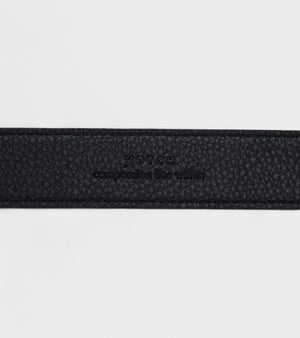 Olive Vegan Bio-Based Bamboo Classic belt in black