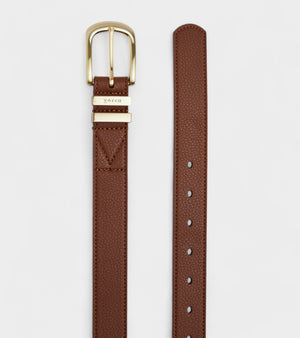 Olive Vegan Bio-Based Bamboo Classic belt in brown