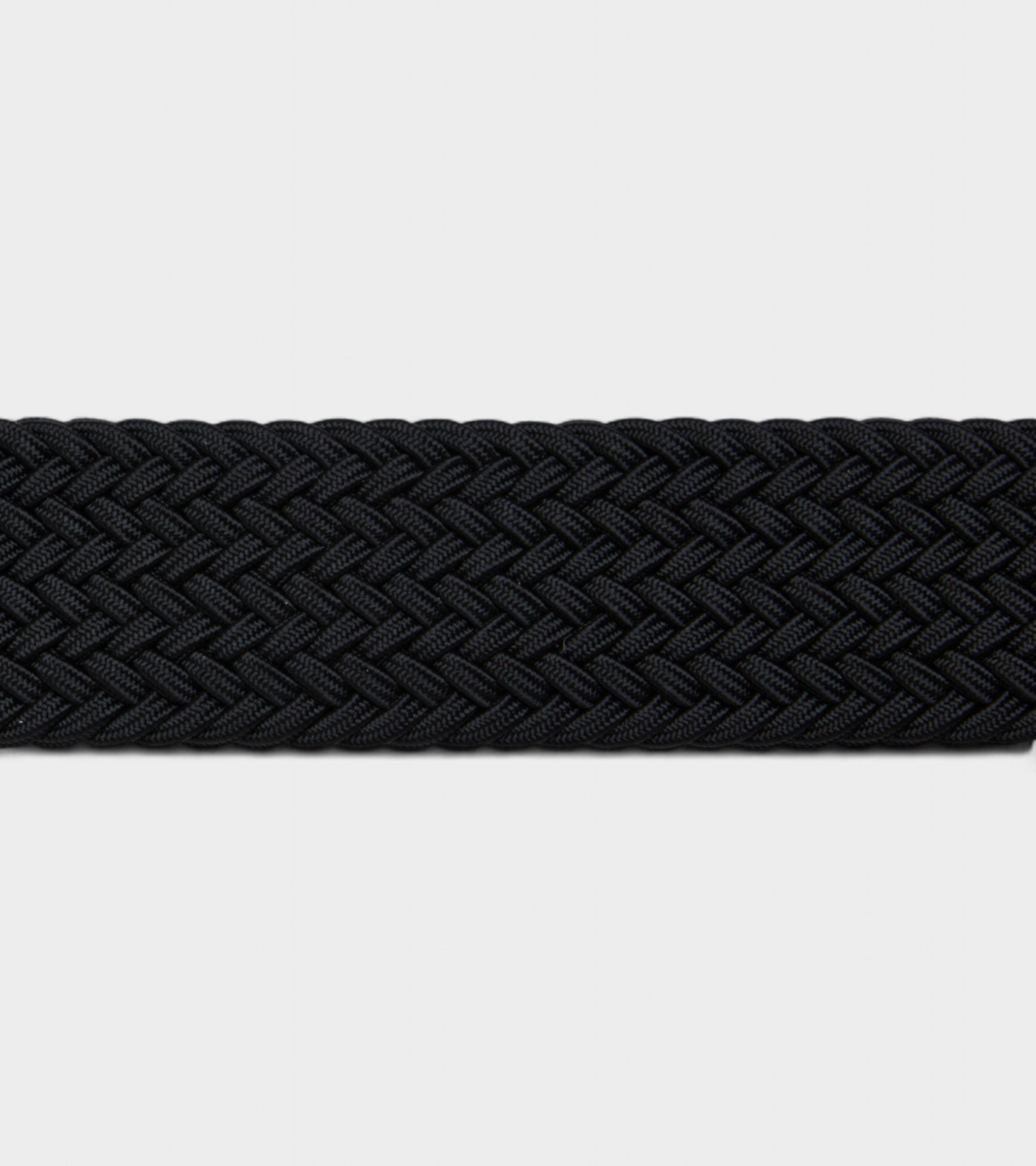 Seb Vegan Bio-Based Bamboo Braided belt in black