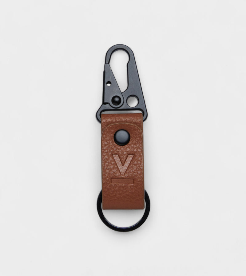 Ray Vegan Bio-Based Bamboo Key ring in brown