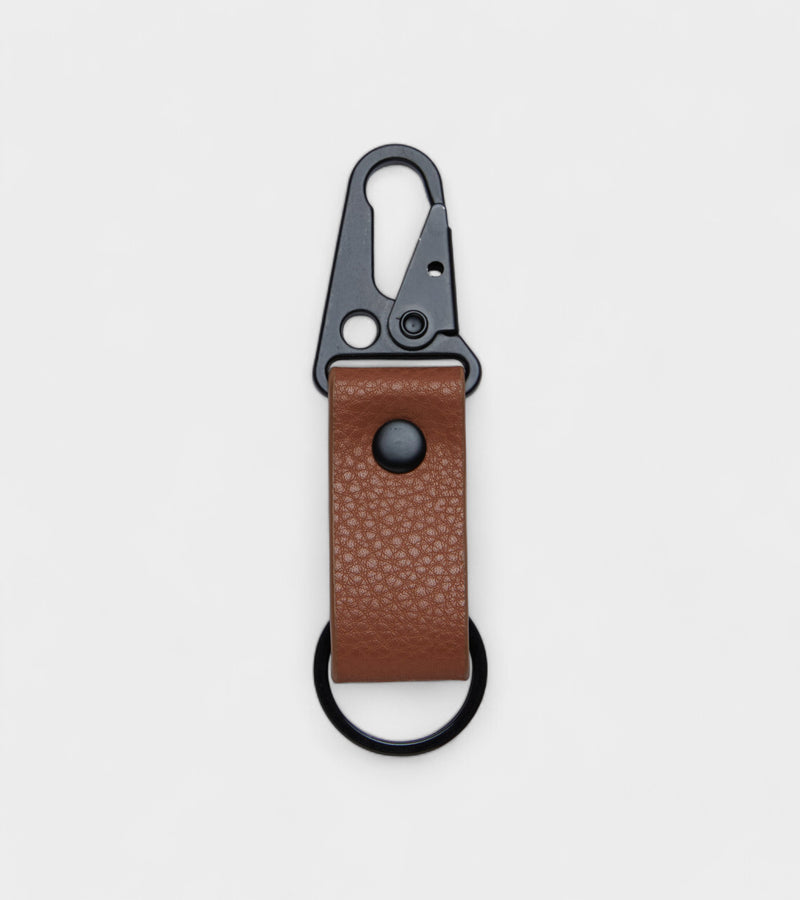 Ray Vegan Bio-Based Bamboo Key ring in brown