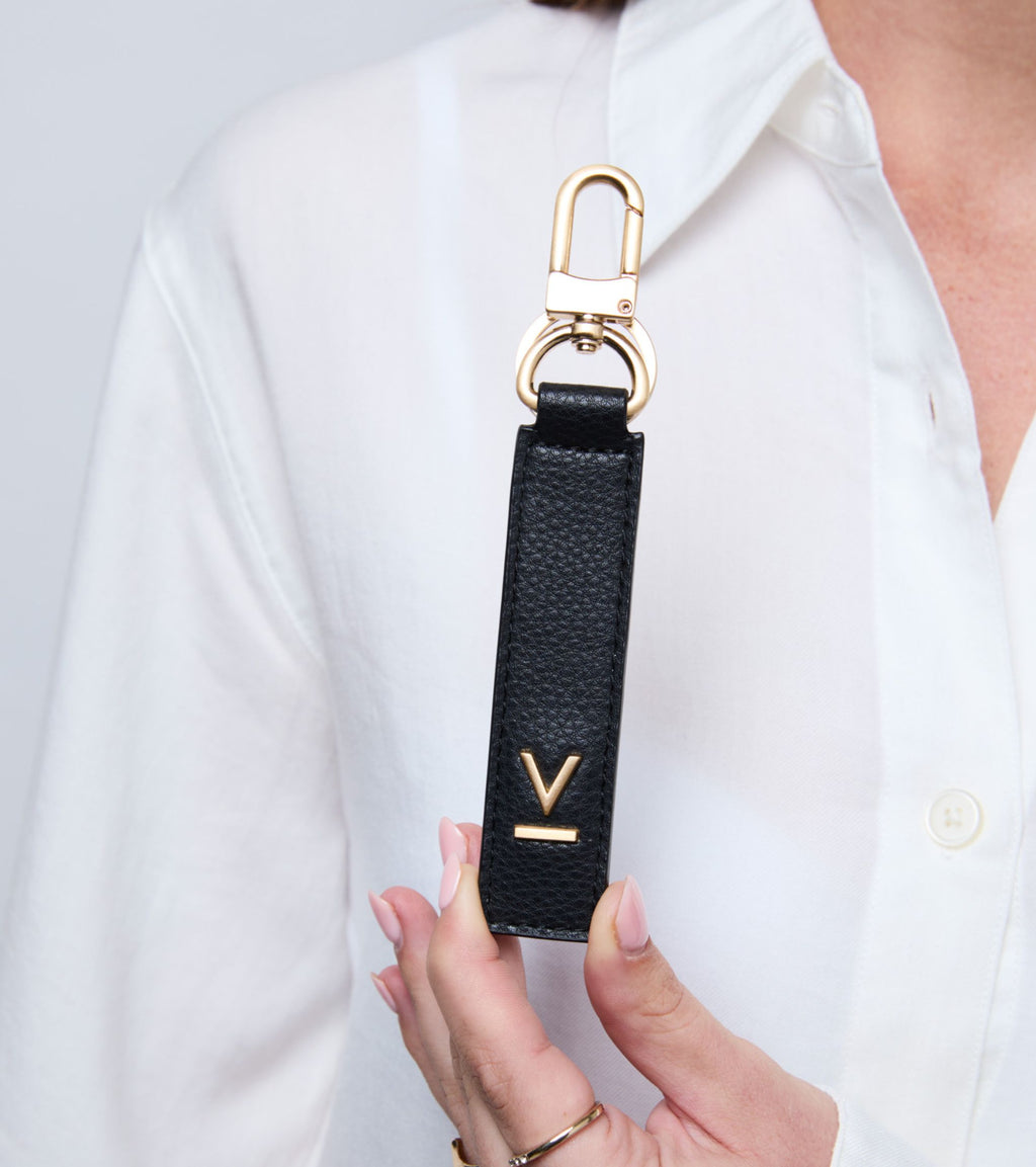 Raya Vegan Bio-Based Bamboo Key ring in black