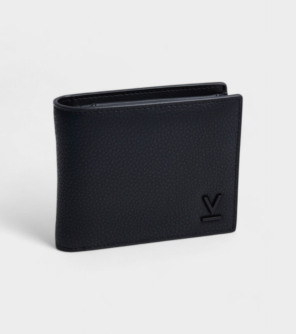 Reuben Vegan Bio-Based Bamboo Coin Wallet in Black