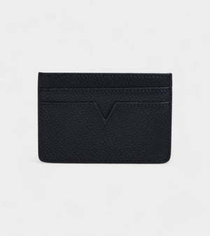 Sol Vegan Bio-Based Bamboo leather card holder in black