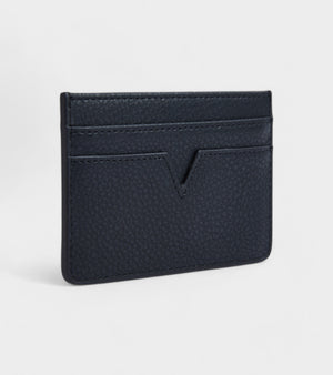 Sol Vegan Bio-Based Bamboo leather card holder in black