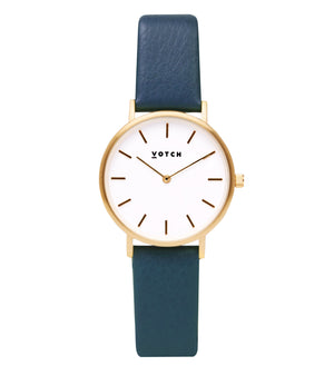 Gold & Navy Watch | Petite