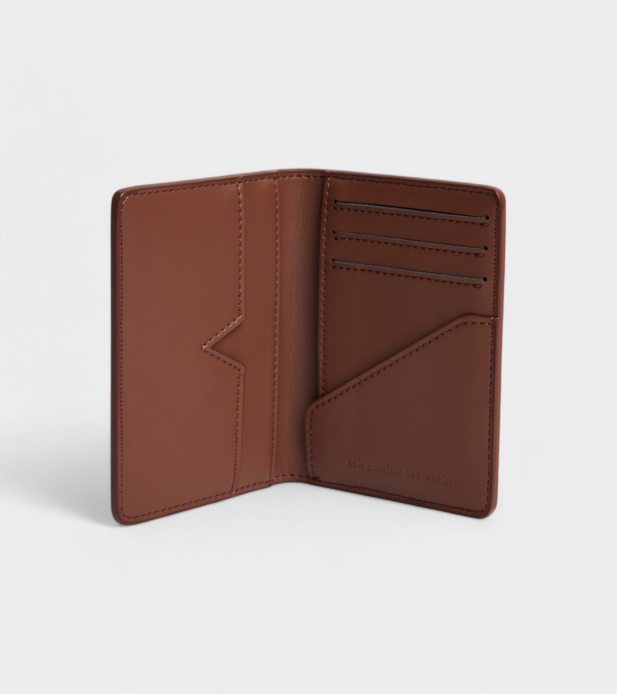 Wilf Vegan Bio-Based Bamboo Bifold Wallet in Brown