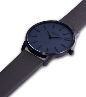 Black & Gun Metal with Steel Grey Watch | Solar Classic