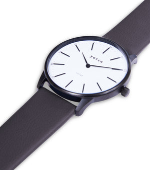 Black & Steel Grey Watch | Solar Classic