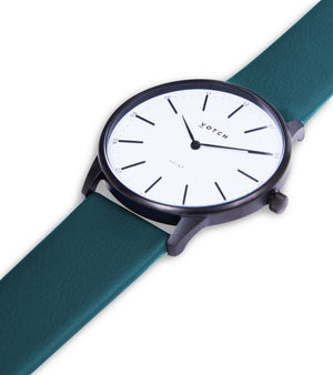 Black & Forest Green Watch | Solar Classic