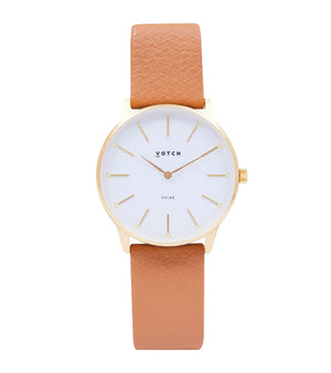 Gold & Tan Watch | Solar Classic