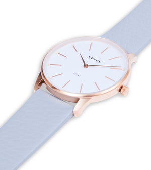 Rose Gold & Dove Grey Watch | Solar Classic