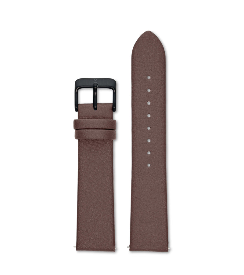 BROWN WITH BRUSHED BLACK BUCKLE | 20MM