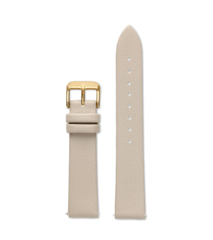 PEBBLE WITH BRUSHED GOLD BUCKLE | 18MM