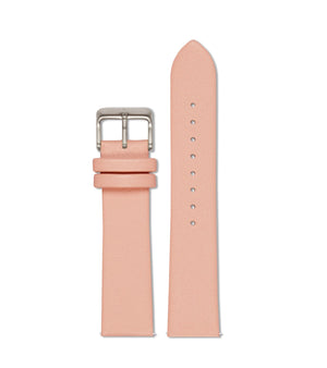 Pink with brushed silver buckle | 20mm