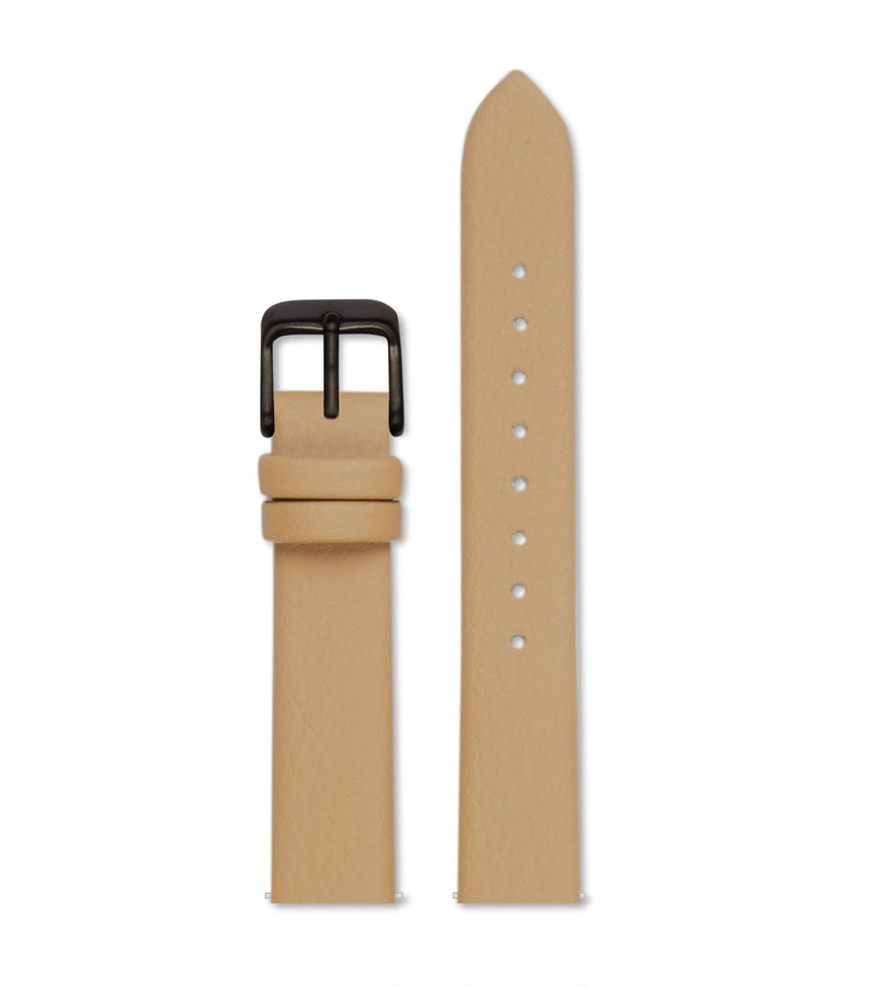 Tan with brushed black buckle | 18mm