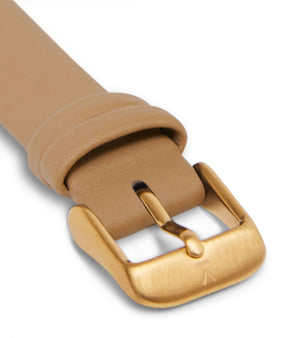 Tan with brushed gold buckle | 16mm