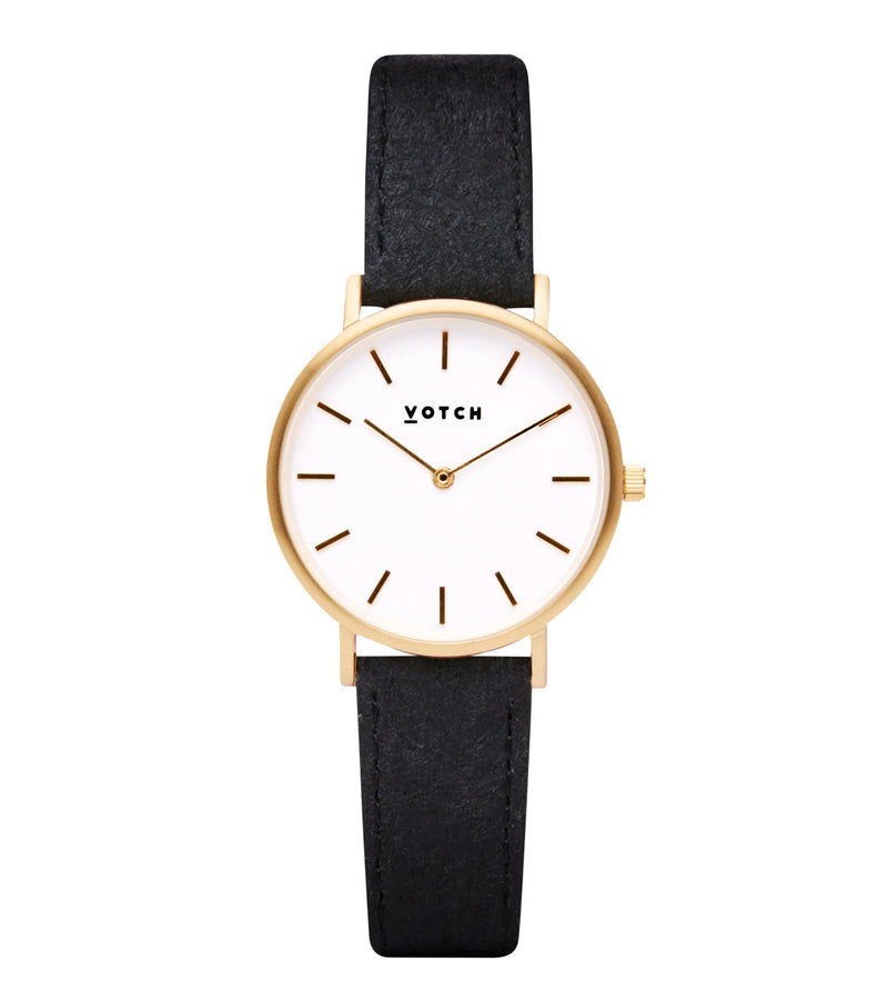 Gold & Piñatex Watch | Petite