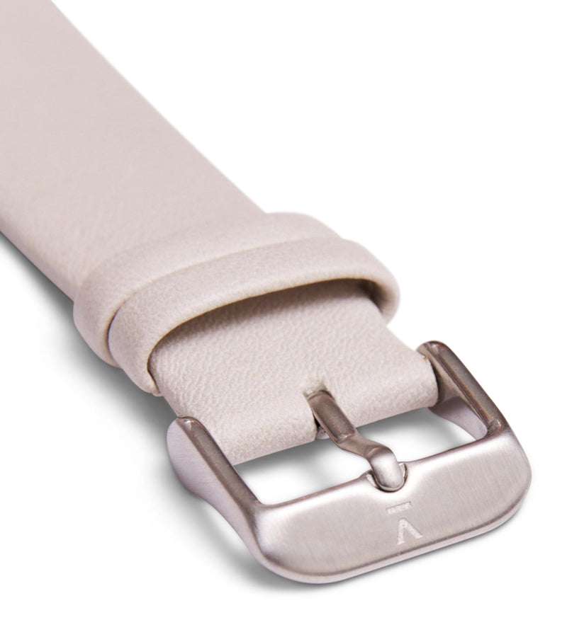 Light grey with brushed silver buckle | 20mm