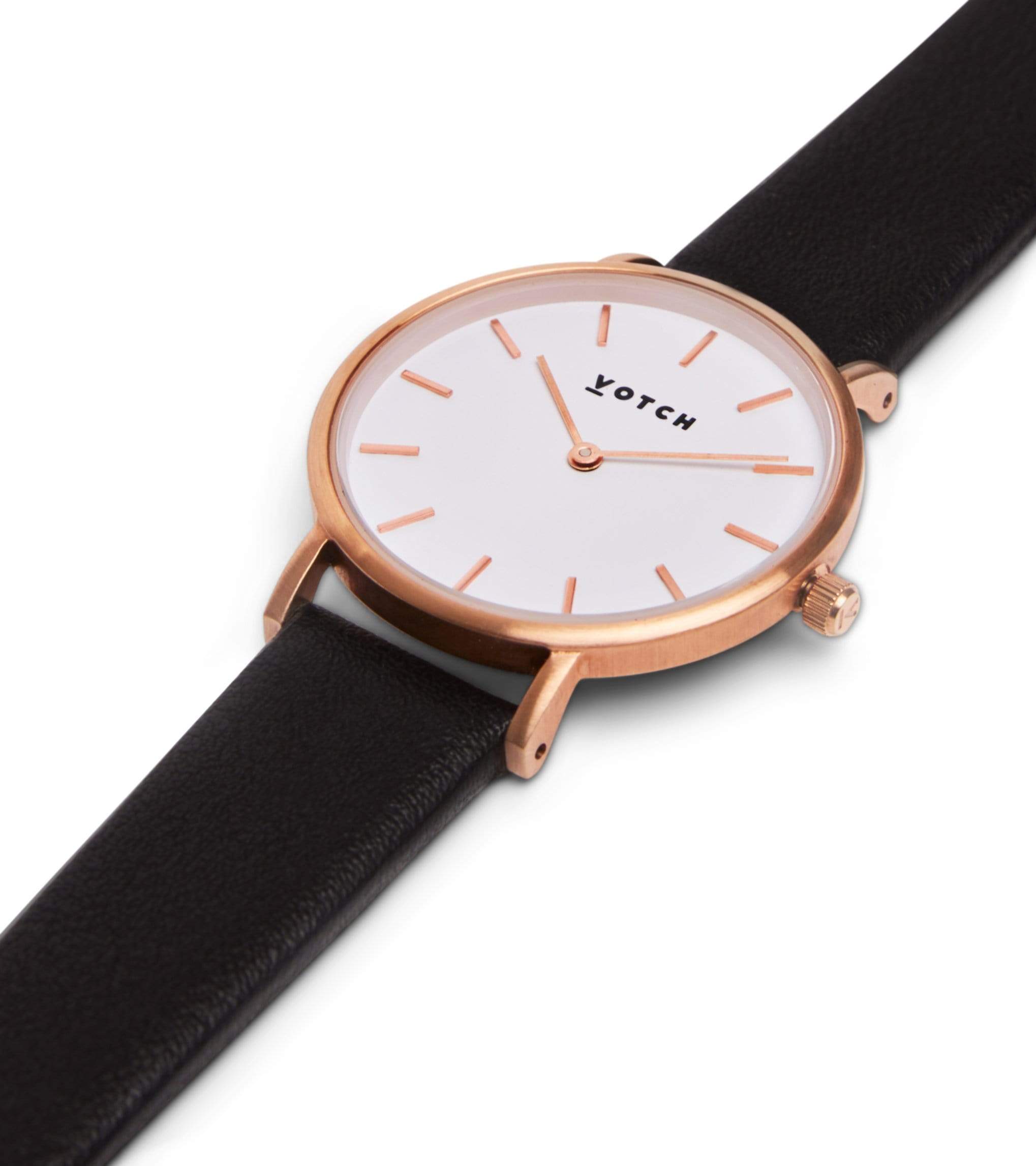 Rose Gold Black Petite Black and Rose Gold Watch