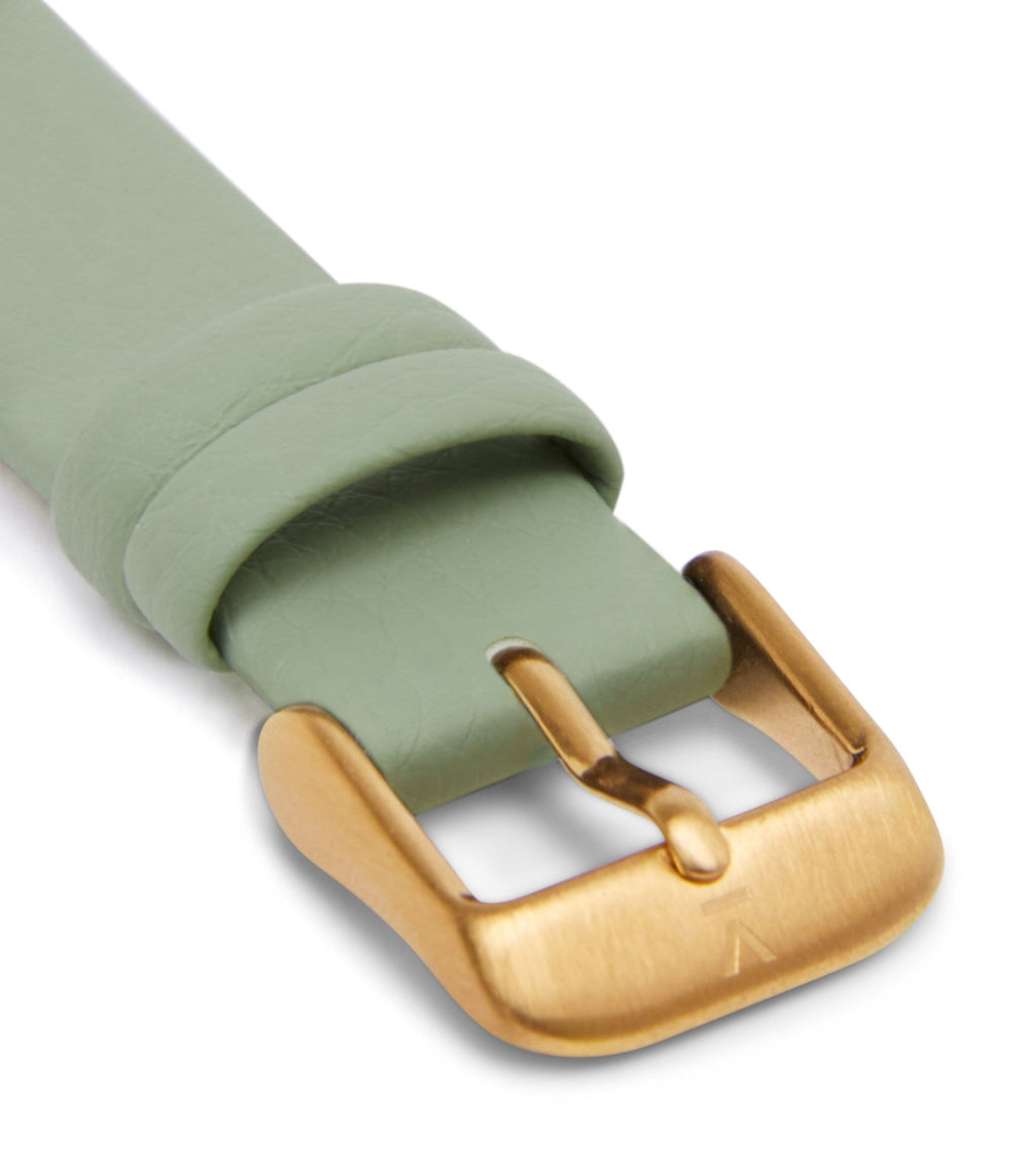 Sage with brushed gold buckle | 16mm