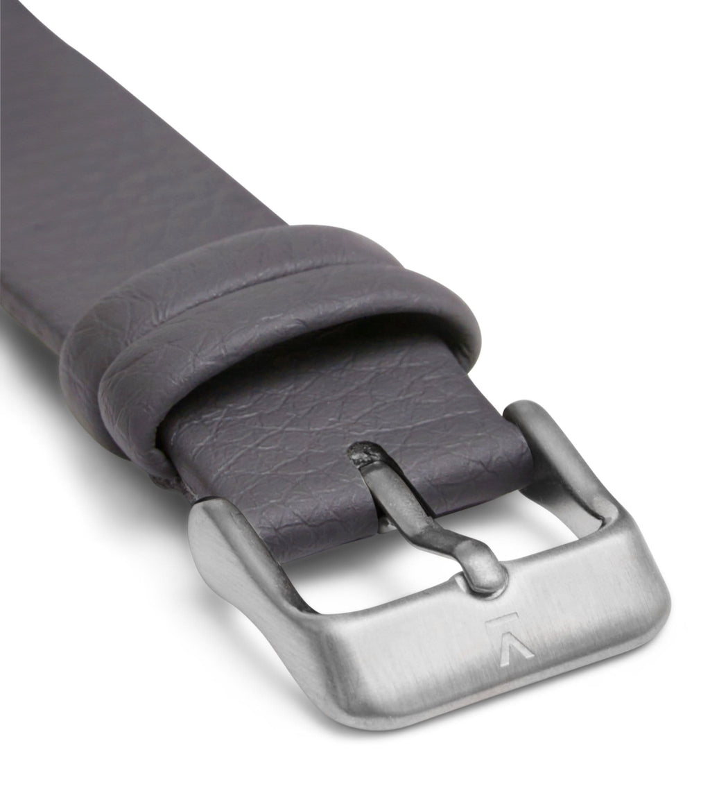 Slate Grey with brushed silver buckle | 20mm